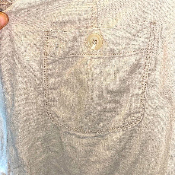 St. John’s Bay Linen/Viscose blend Capris - Picture 6 of 7